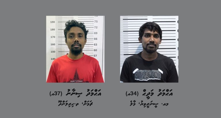 މަސްތުވާތަކެއްޗާއެކު ހިރިލަންދޫން ދެ މީހަކު ހައްޔަރުކޮށްފި