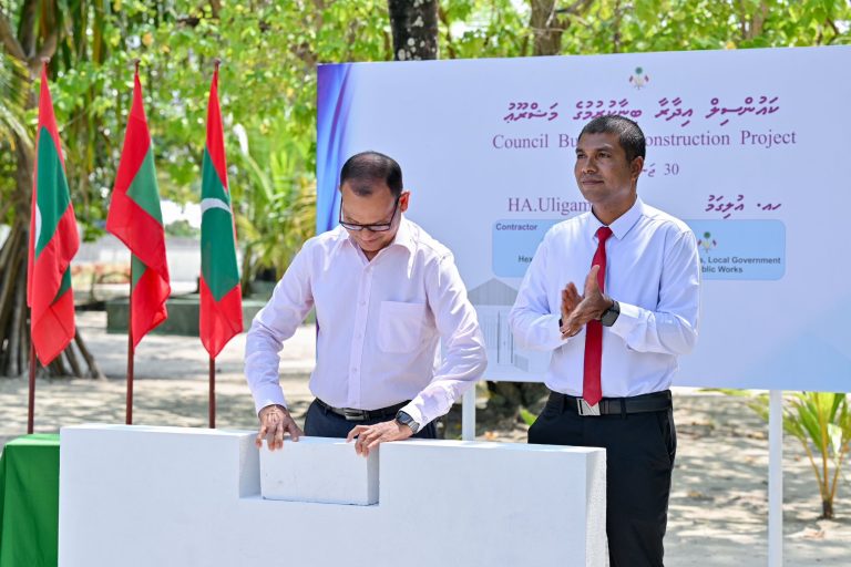 އުލިގަމު ކައުންސިލްގެ އައު އިމާރާތުގެ ބިންގާ އަޅައިފި