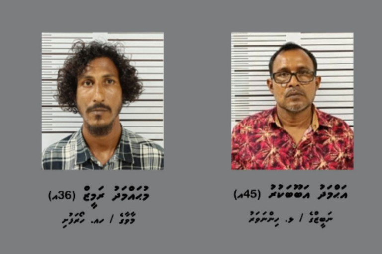 ހޯރަފުށްޓަށް މަސްތުވާތަކެތި އެތެރެކުރަން އުޅުނު ދެ މީހަކު ހައްޔަރުކޮށްފި