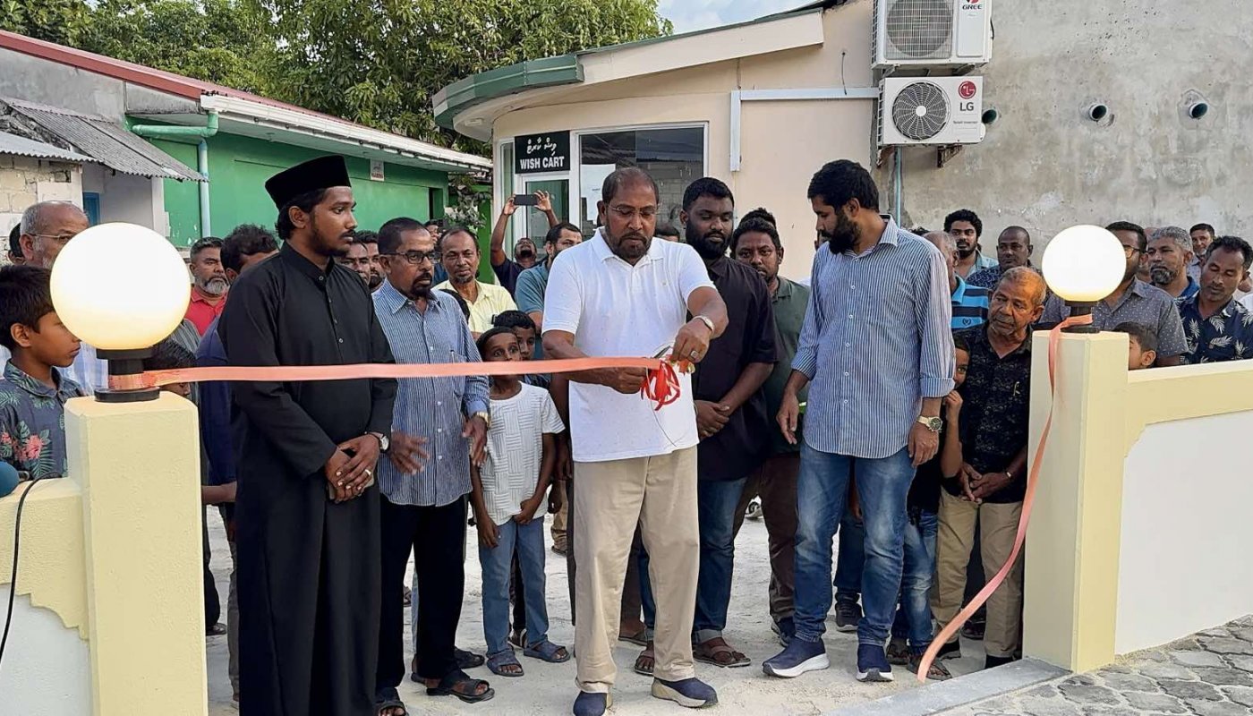 މާމިގިލީގައި ގާސިމް ބިނާކޮށްދެއްވި މިސްކިތް ހުޅުވާދެއްވަނީ