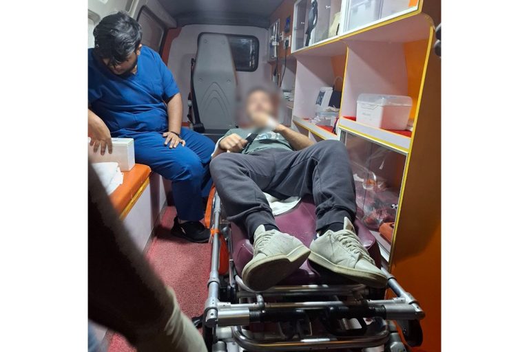 ބޯޓެއްގެ ފަޅުވެރިއެއްގެ ހާލު ސީރިއަސްވެގެން އެމްއެންޑީއެފުން އެހީތެރިކަން ފޯރުކޮށްދީ