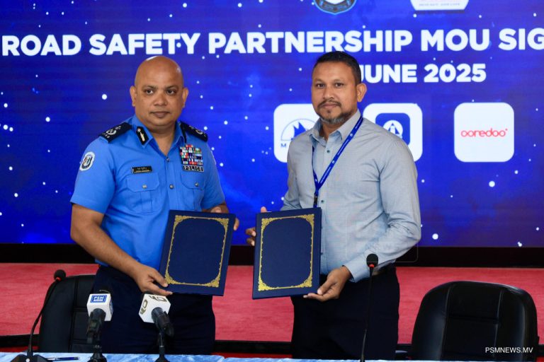 ރޯޑް ސޭފްޓީ ޕާޓްނަރުންގެ ގޮތުގައި 3 ކުންފުންޏަކާއެކު ސޮއިކޮށްފި