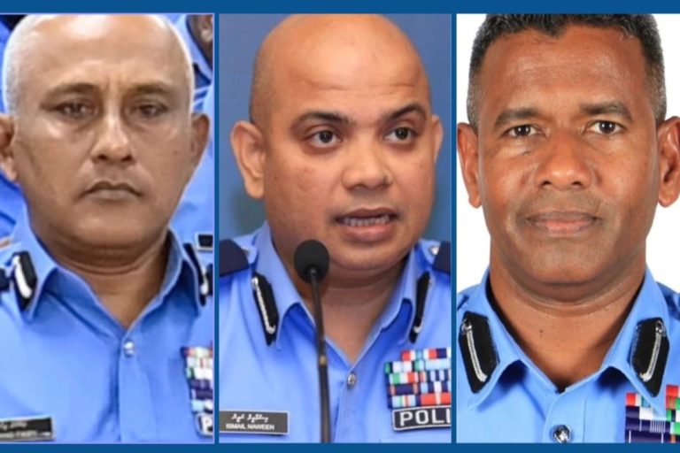 ޕޮލިސް ކޮމިޝަނަރ ކަމަށް 3 ބޭފުޅަކު ކުރިމަތިލައްވައިފި