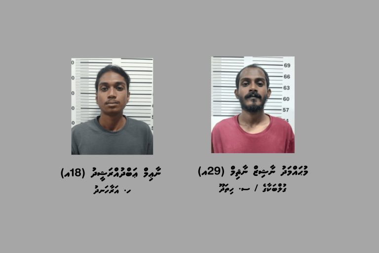 މަސްތުވާތަކެތީގެ މައްސަލައެއްގެ ތުހުމަތުގައި ހުޅުމާލެއިން ދެ މީހަކު ހައްޔަރުކޮށްފި