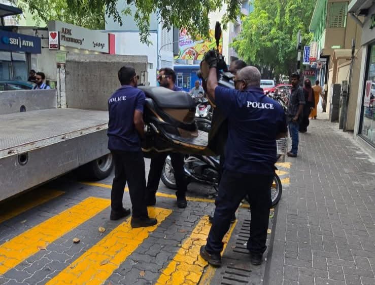 ދެ ދުވަސްތެރޭ ހުޅުމާލެއިން 50 ސައިކަލް ޓޯވ ކޮށްފި
