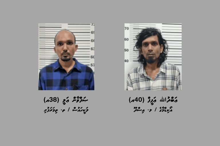 މަސްތުވާތަކެއްޗާއި ފައިސާއާއި އެކު ހުޅުމާލެއިން ދެ މީހުން ހައްޔަރުކޮށްފި