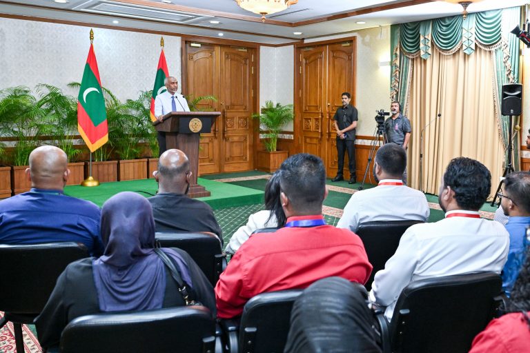 މިހާރު ކުރިއަށްދާ ހަނގުރާމައަށް ރާއްޖެ ބޭނުންކުރުމުގެ ފުރުޞަތު ނުދޭނެ:ރައީސް