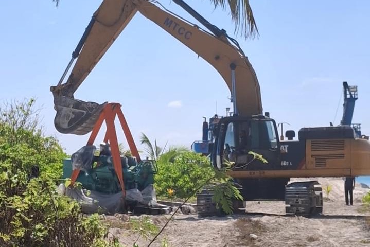 މުލީގެ ކަރަންޓުގެ ޚިދުމަތް ރަނގަޅު ކުރުމަށް 800 ކިލޯވޮޓުގެ އައު ޖެންސެޓެއް ގެނެސްފި