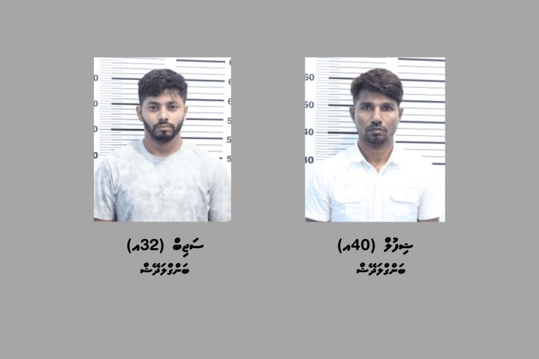 ވައިގެ މަގުން ރާއްޖެއަށް ޑްރަގް އެތެރެކުރި ދެ ބިދޭސީއަކު ހައްޔަރުކޮށްފި
