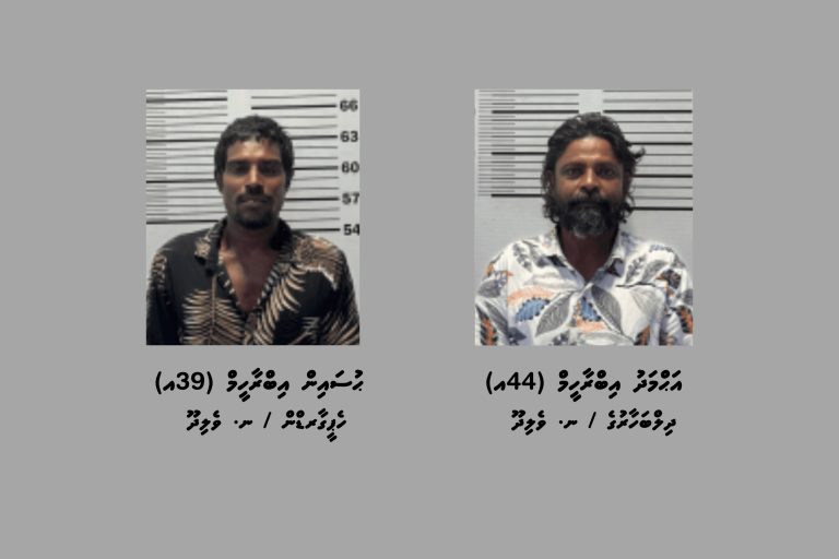 ޑައިމޯފިން ޓްރެފިކްކުރުމުގެ ކުށް ސާބިތުވެ، ދެމީހަކު ޖަލަށްލުމަށް ހުކުމްކޮށްފި