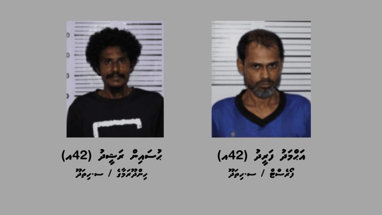 ފިހާރައަކުން ވަގަށް ނެގި ތަކެތި 24 ގަޑިއިރު ތެރޭ ހޯދައި ދެ މީހަކު ހައްޔަރުކޮށްފި