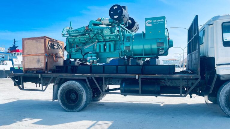 ހަނިމާދޫއަށް 1200 ކިލޯވޮޓްގެ އައު ޖެންސެޓެއް ގެންގޮސްފި