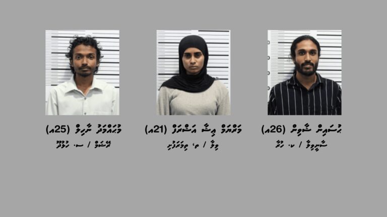 ގިނަ އަދަދެއްގެ މަސްތުވާތަކެއްޗާއި ވޭޕް ކާޓްރިޖާއެކު މާލެއިން 3 މީހަކު ހައްޔަރުކޮށްފި