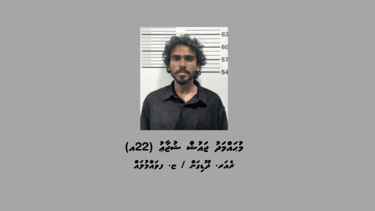 މަސްތުވާތަކެތީގެ މައްސަލައެއްގައި ހުޅުމާލެއިން މީހަކު ހައްޔަރުކޮށްފި