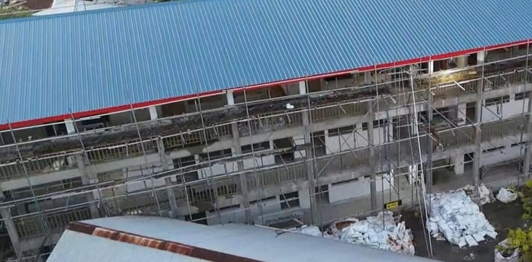 އއ. މަތިވެރީ ސްކޫލުގެ ކްލާސްރޫމާއި ހޯލް އިމާރާތުގެ ބޮޑުބައި ނިމިއްޖެ