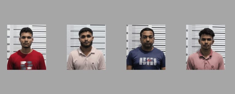 ވައިގެ މަގުން މަސްތުވާތަކެތި އެތެރެކުރަން އުޅުނު މައްސަލައެއްގައި ބަންގްލަދޭޝްގެ 4 މީހަކު ހައްޔަރުކޮށްފި
