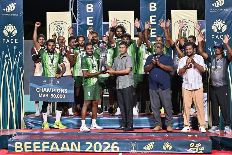 ބީފާން ވޮލީ މުބާތުގެ ފިރިހެން ޗެމްޕިއަންކަން ވެސް ފުވައްމުލަކަށް