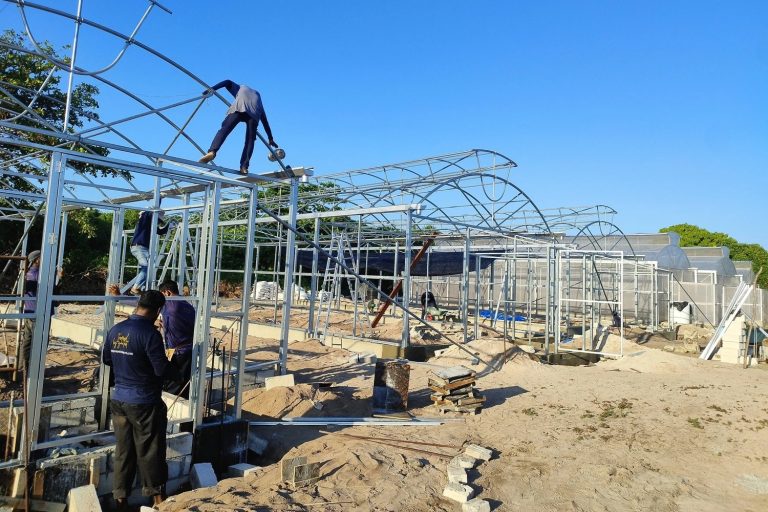 ގޮއިދޫގައި ޤާއިމްކުރާ ގްރީންހައުސްތަކުގެ %75 ނިމިއްޖެ