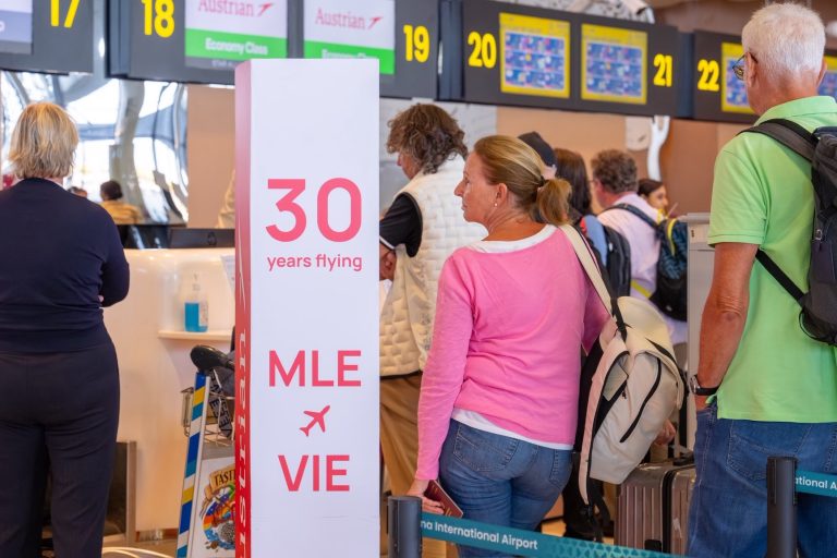 އޮސްޓްރިއަން އެއާލައިންސުން ރާއްޖެއަށް ދަތުރުކުރަން ފެށިތާ 30 އަހަރު ފުރުން ފާހަގަކޮށްފި