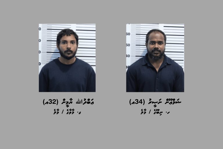 ކުރިއަރ ސަރވިސް މެދުވެރިކޮށް ޑްރަގް އެތެރެކުރި ދެ މީހަކު ހައްޔަރުކޮށްފި