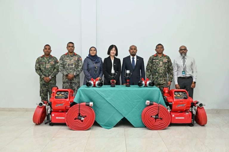 ކާރިސާތަކުގައި ބޭނުންކުރަން ޖަޕާނުން ހަދިޔާކުރި ބައެއް ސާމާނު އެންޑީއެމްއޭ އިން ސިފައިންނާ ހަވާލުކޮށްފި