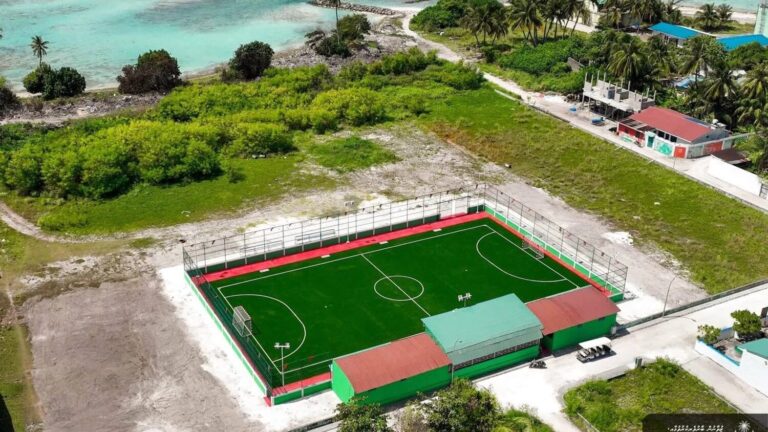 ތިމަރަފުށީގައި އަލަށް ތަރައްޤީކުރި ފުޓްސަލް ދަނޑު ހުޅުވައިފި