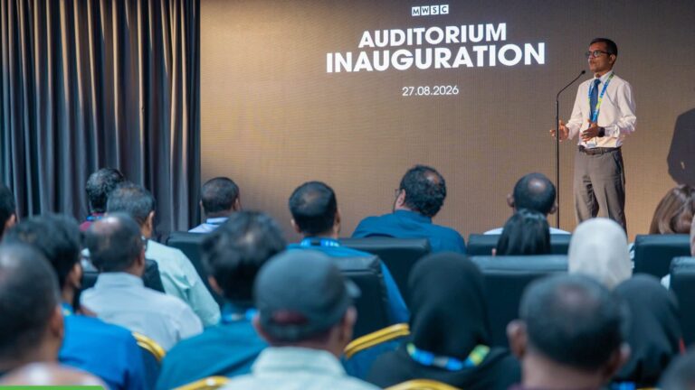 އެމްޑަބްލިޔުއެސްސީގެ މުވައްޒަފުން އަމިއްލައަށް އިމާރާތްކުރި ޒަމާނީ އޮޑިޓޯރިއަމް ހުޅުވައިފި