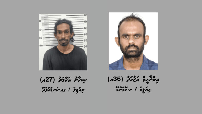 ޓެރަރިޒަމާއި ހަރުކަށި ފިކުރުގެ މައްސަލައެއްގެ ތަޙުޤީޤަށް ދެ މީހަކު ހޯދަނީ