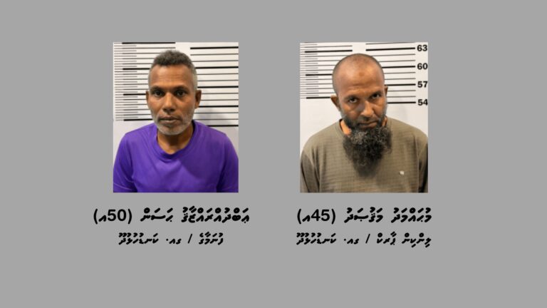 މަސްތުވާތަކެއްޗާއެކު ކަނޑުހުޅުދޫއިން ދެ މީހުން ހައްޔަރުކޮށްފި