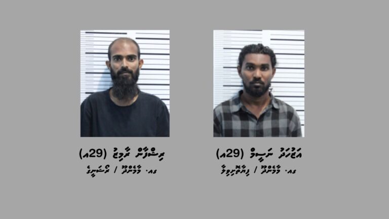 17 ކިލޯގެ މަސްތުވާތަކެއްޗާއެކު މާމެންދޫން ދެ މީހަކު ހައްޔަރުކޮށްފި